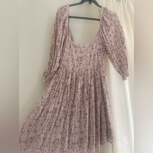 By Together Pink Smocked Sundress with Bishop Sleeves